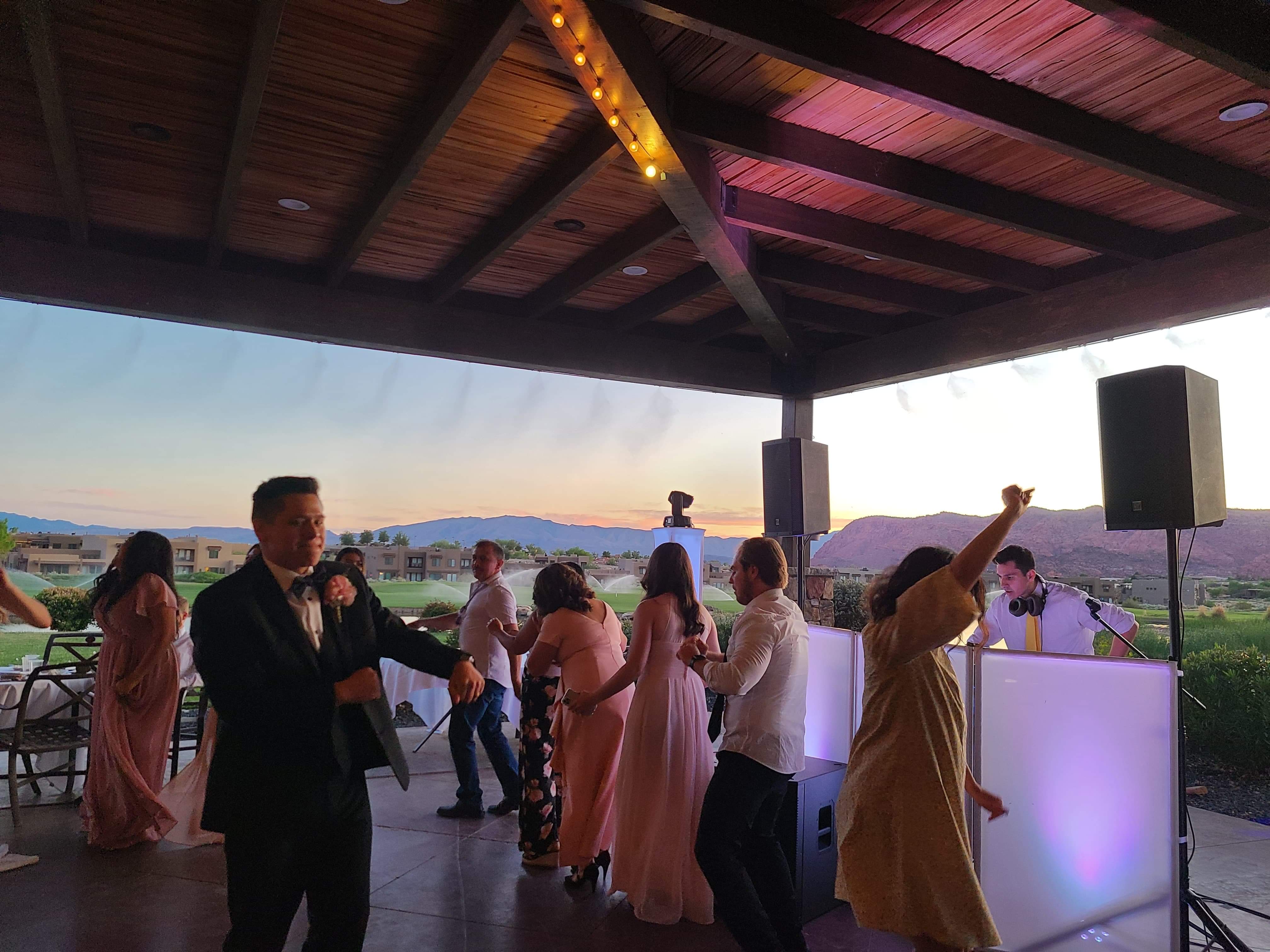 Utah wedding reception photo featuring DJ Blator entertainment