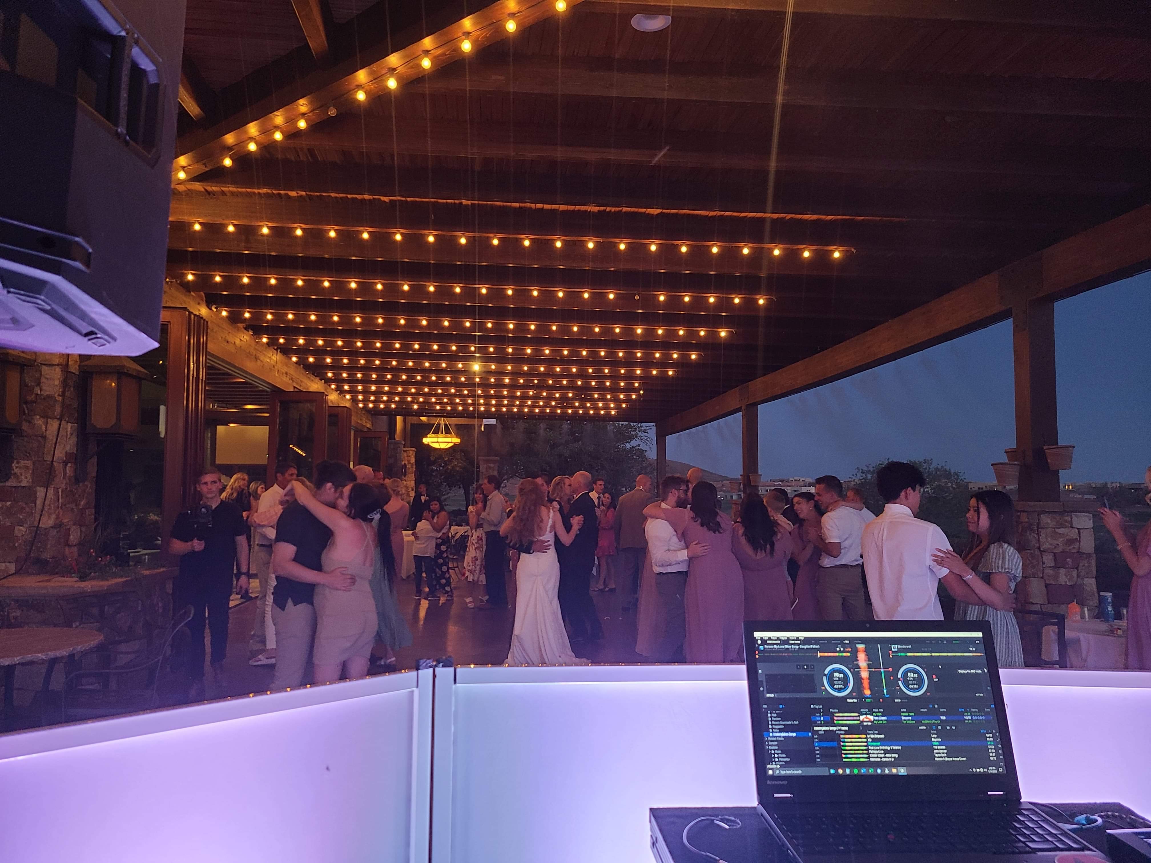 Utah wedding reception photo featuring DJ Blator entertainment
